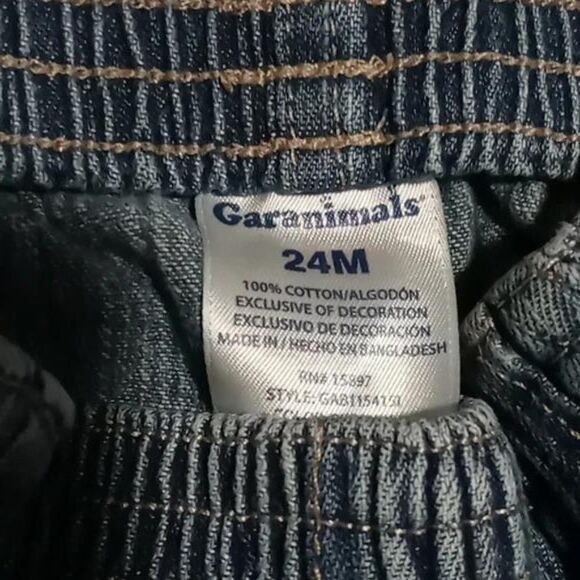 🐈 Garanimals cargo blue jean shorts - 24 months - Picture 3 of 3